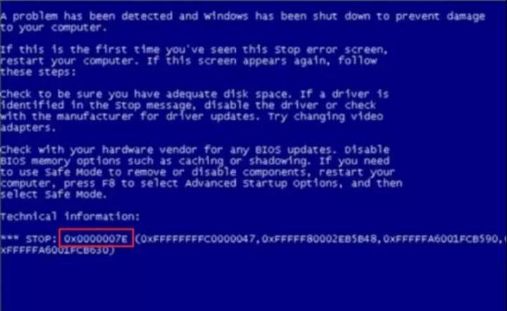 0x0000007e蓝屏代码原因及解决方法-0x0000007e蓝屏代码是什么意思怎么解决