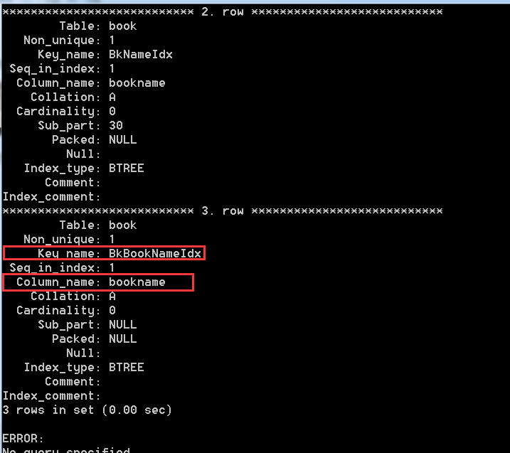 mysql 索引详细介绍-mysql索引详解