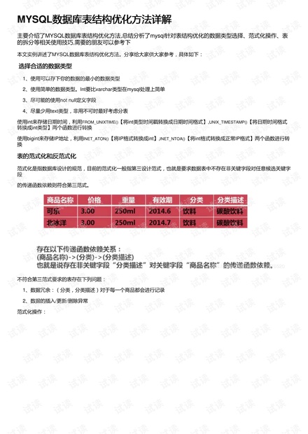 MySQL数据库优化详解-mysql数据库优化方案