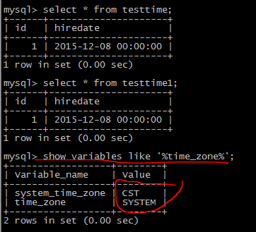 mysql中 datatime与timestamp的区别说明-